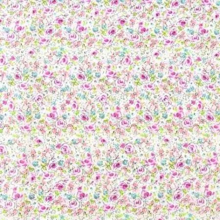 Papír na decopatch, barevné květiny