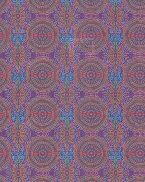 Papír na decopatch, fialový se zlatými kruhy