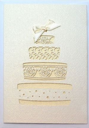 Přání dort bílokrémová, 10 x 14 cm