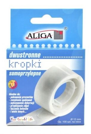 Oboustranná samolepicí kolečka, 12 mm, 100 ks