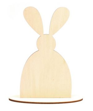 Dřevěný výřez zajíc, 20 cm
