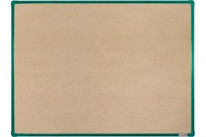 Tabule textil boardOK 90 x 60 cm, rám zelený