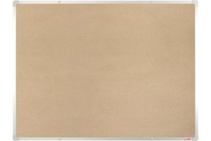 Tabule textil boardOK 90 x 60 cm, rám stříbrný