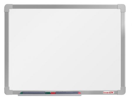 Tabule lakovaná boardOK 120 x 90 cm, rám stříbrný