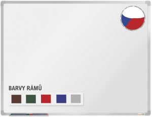Tabule keramika boardOK 90x 60, rám stříbrný