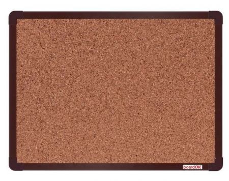 Tabule korková boardOK 180 x 120 cm, rám hnědý