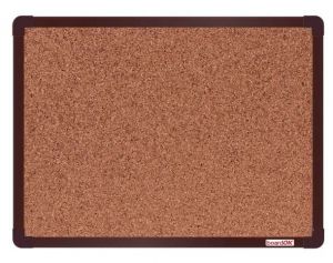 Tabule korková boardOK 120 x 90 cm, rám hnědý
