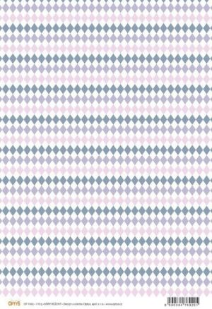 Papír A4, káro růžové, jednostranný 170g