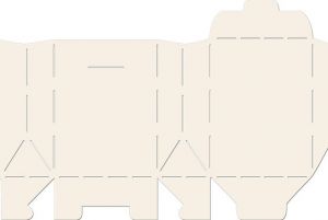 Šablona krabička taštička vysoká, 9 x 12 cm, plast