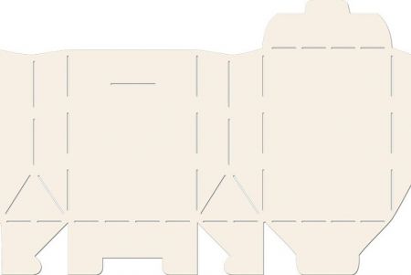 Šablona krabička taštička vysoká, 9 x 12 cm, plast