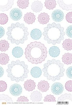 Papír A4, mandaly, fialový, jednostranný, 170g