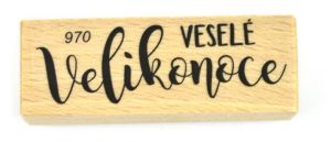 Dřevěné razítko, Veselé Velikonoce, 970