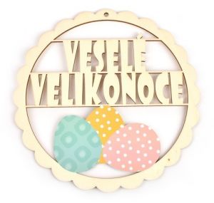 Velikonoční věneček s vajíčky