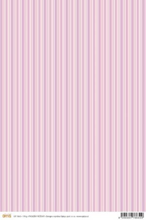 Papír A4, proužky, růžový, jednostranný, 170g