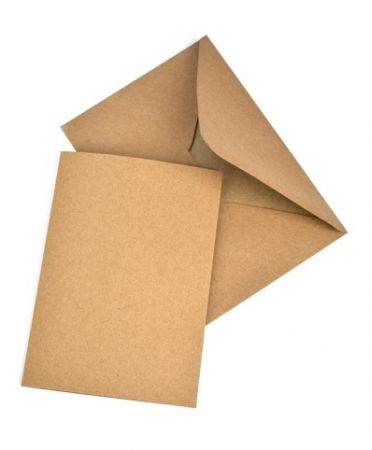 Sada přání s obálkou, C6, 10+10, eko, přírodní