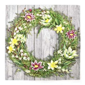 Ubrousek, věnec jarní, 1 ks