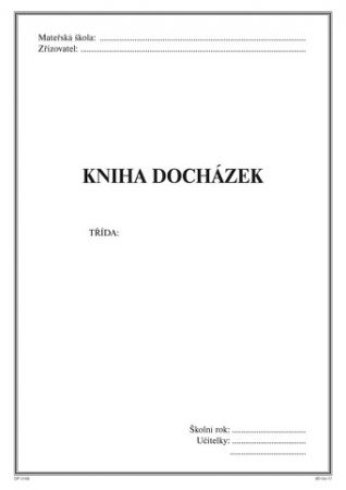 Kniha docházek 3188