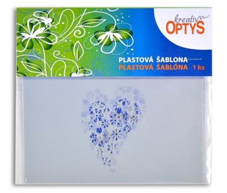 Šablona srdce, pr. 7 cm a 5,5 cm, sada 2 ks