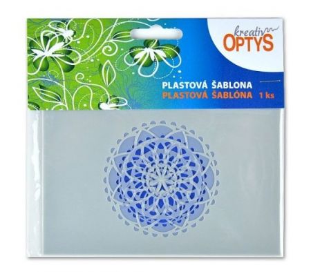 Šablona mandala, pr. 7 cm a 5,5 cm, sada 2 ks