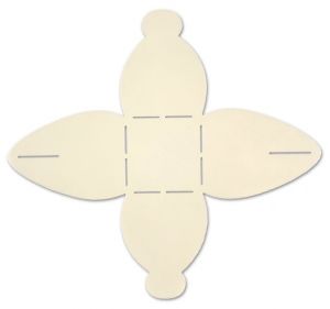 Šablona krabička mini, 5,5 x 4 cm, plast