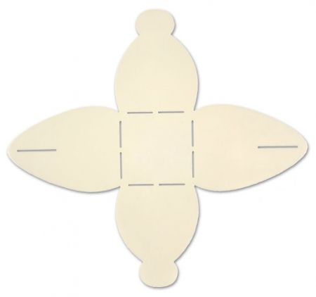 Šablona krabička mini, 5,5 x 4 cm, plast