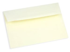 Obálka C6, ruční papír, slonová kost