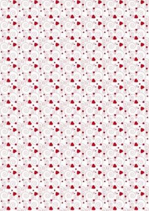 Papír A4, spirálky červeno/bílý, 170 g - jednostranný