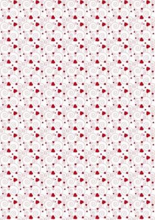 Papír A4, spirálky červeno/bílý, 170 g - jednostranný