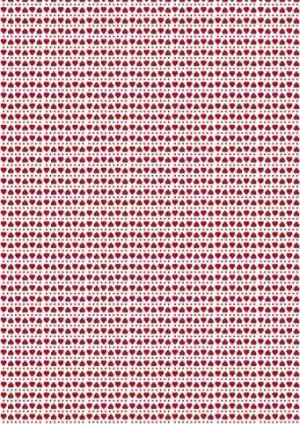 Papír A4, srdíčka červený, 170 g - jednostranný