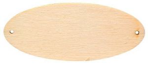 Dřevěný výřez oválek č. 1, 4 x 9,5 cm