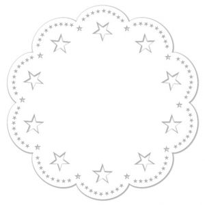 Výřez rozeta hvězda, pr. 10 cm, 8 ks