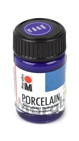 Barva na porcelán, fialová, 15 ml, 251