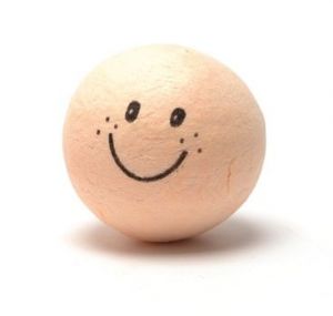 Vatový obličej, průměr 3 cm, smíšek