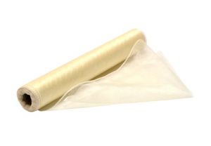 Organza šíře cca 36 cm, 1 m, krémová