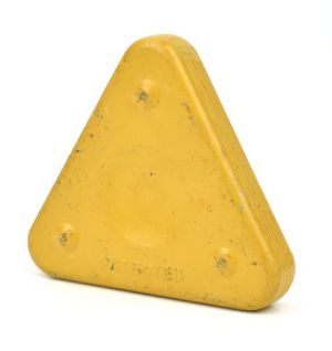 Trojboká voskovka Triangle magic, okrová