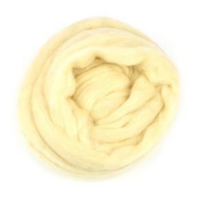 Česaná vlna jemná 01, 100 g, přírodní