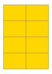 Etikety RAYFILM 0931A, 105 x 74,2 mm, 100 listů, žluté