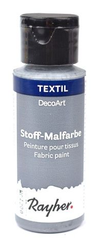 Barva na textil Rayher nezažehlovací, šedá 59 ml