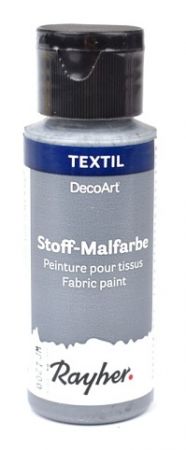 Barva na textil Rayher nezažehlovací, šedá 59 ml