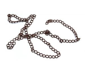 Adjustový řetízek, 5,2 mm, 0,5 m, měď