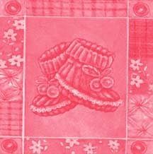 Ubrousek, růžové bačkůrky 1 ks