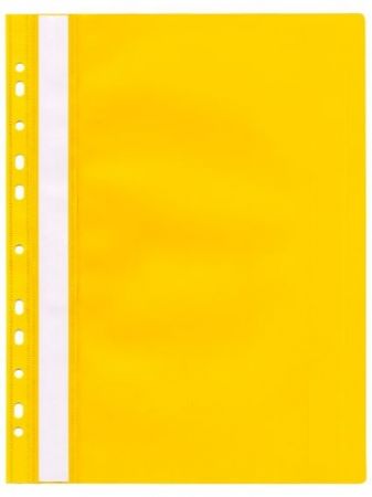 Rychlovazač s euroděrováním A4, žlutý