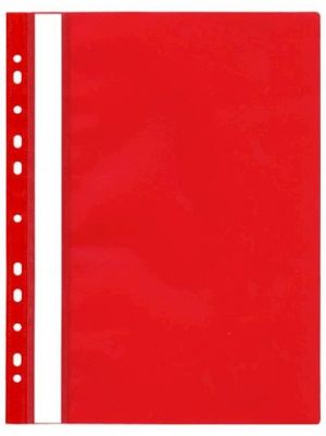 Rychlovazač s euroděrováním A4, červený