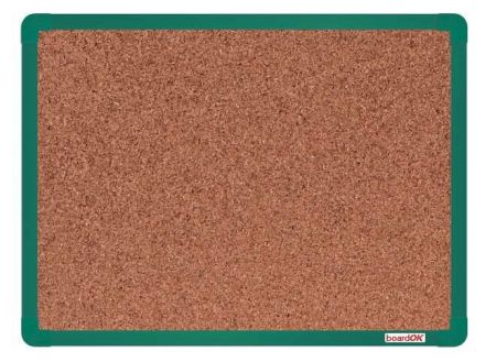 Tabule korková boardOK 60 x 90 cm, zelený rám
