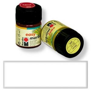 Mramorovací barva, č. 070, 15 ml, bílá