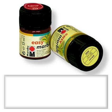 Mramorovací barva, č. 070, 15 ml, bílá
