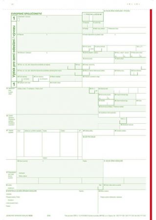 JSD 18320 vývoz A4, samopropis., 1 + 2 listy 