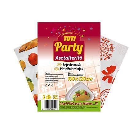 Plastový ubrus "Tuti Party", 100 x 120 cm, 2 ks, TUTI