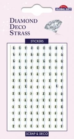 Kamínky DDS 160003 White strass