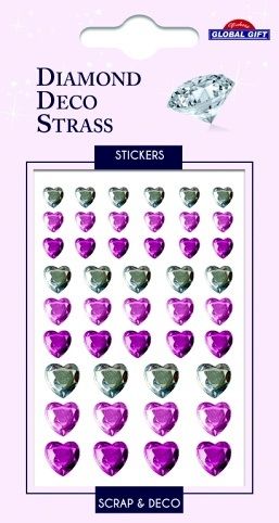 Kamínky DDS 160110 Pink hearts